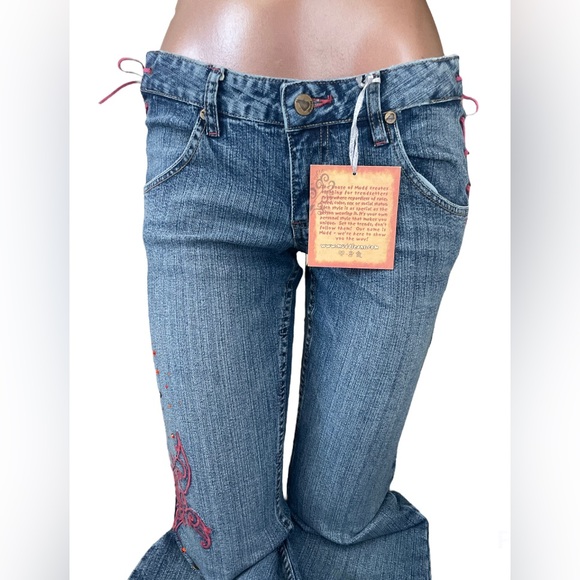 VTG Lace-Up Mudd Jeans Flares - Picture 3 of 12